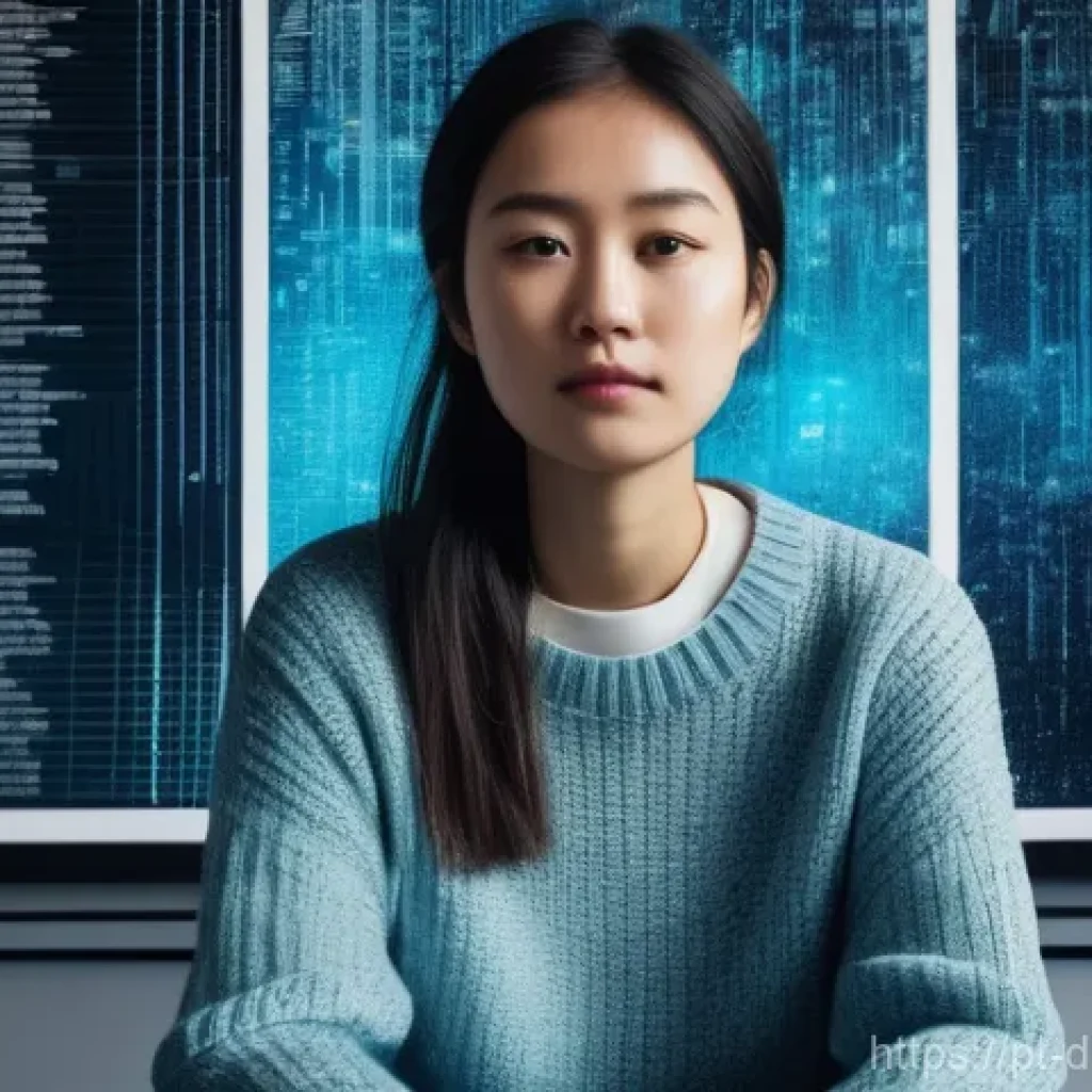 디지털 기억 보존의 비즈니스 모델 분석 - **Prompt:** A solemn young woman, dressed in smart casual attire (jeans and a tasteful sweater), sit...